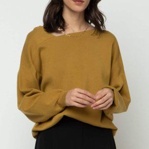 Asymmetrical Neckline Sweater